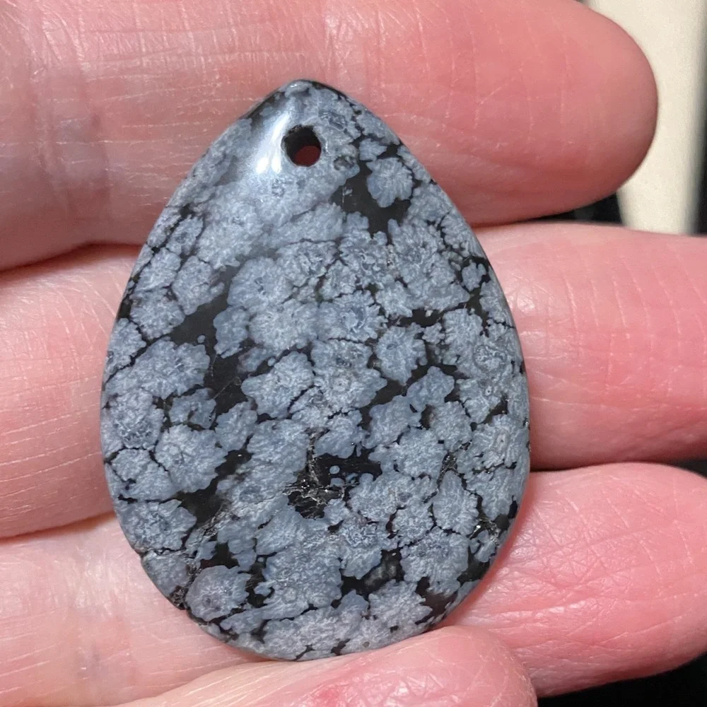 Eight assorted natural gemstones pendants for jewelry makers
